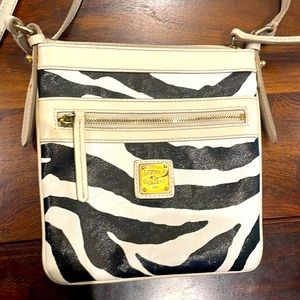 Dooney & Bourke zebra print small crossbody bag